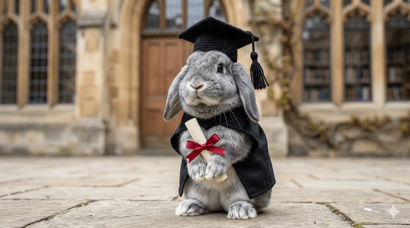 Graduation — mortarboard and scroll